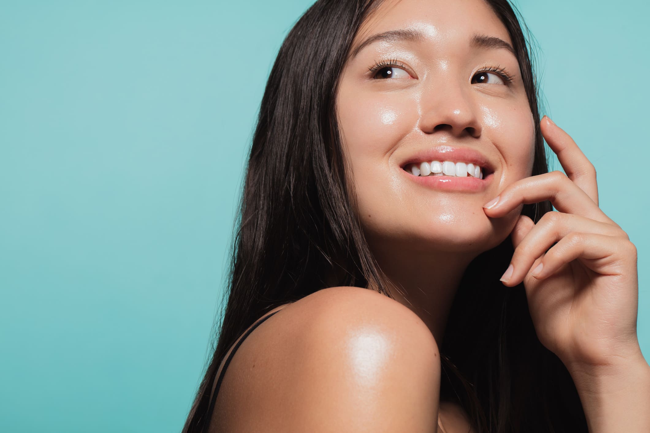 Glowing face of beautiful girl Minimally Invasive Treatments with InMode in West Palm Beach and Jupiter, FL